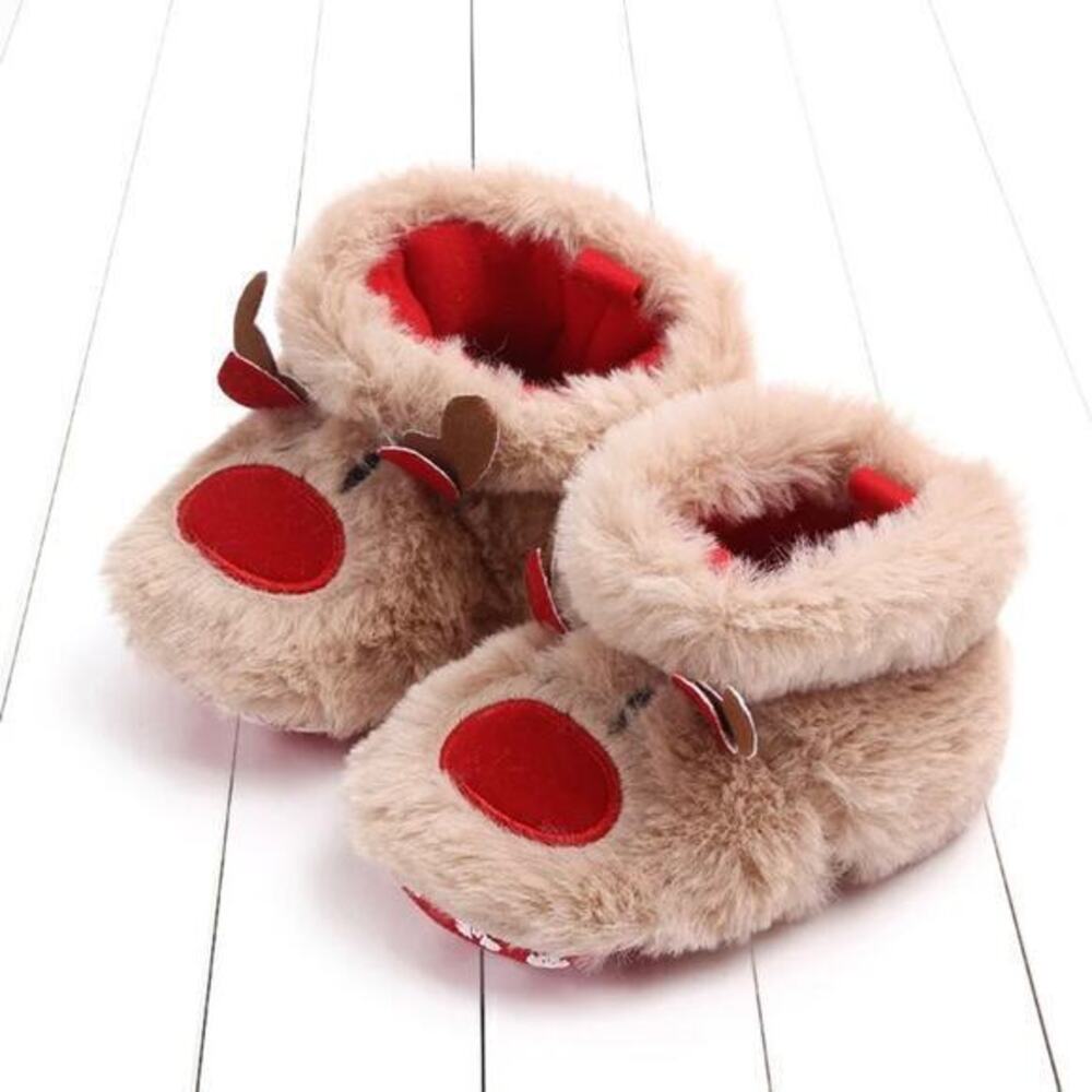 New pre walker warm non slip slippers size 1 (0-6 months), 2 (6-12 months)